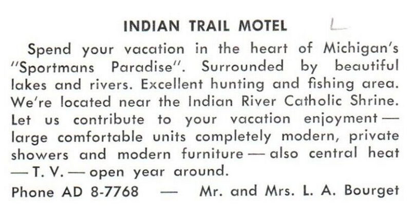 Indian Trail Motel - Postcard